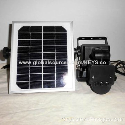 Adjustable PIR 10W Solar Sensor Garden Flood Wall Light with Super Bright Outdoor